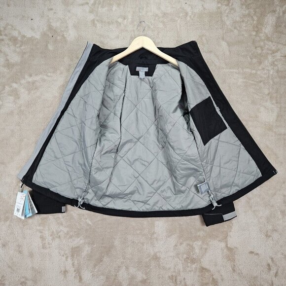 NWT 2012 Halo 4 XBOX 360 Promo Spell Out Full Zip Jacket Black Pockets Women's M - Picture 8 of 10